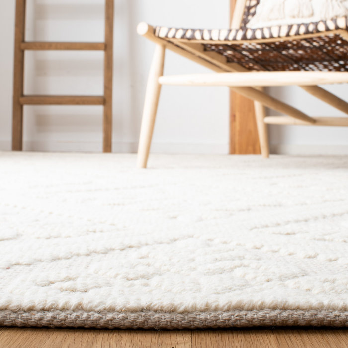 Ophelia & Co. Kelty Handmade Hand Loomed Wool Ivory Rug & Reviews Wayfair